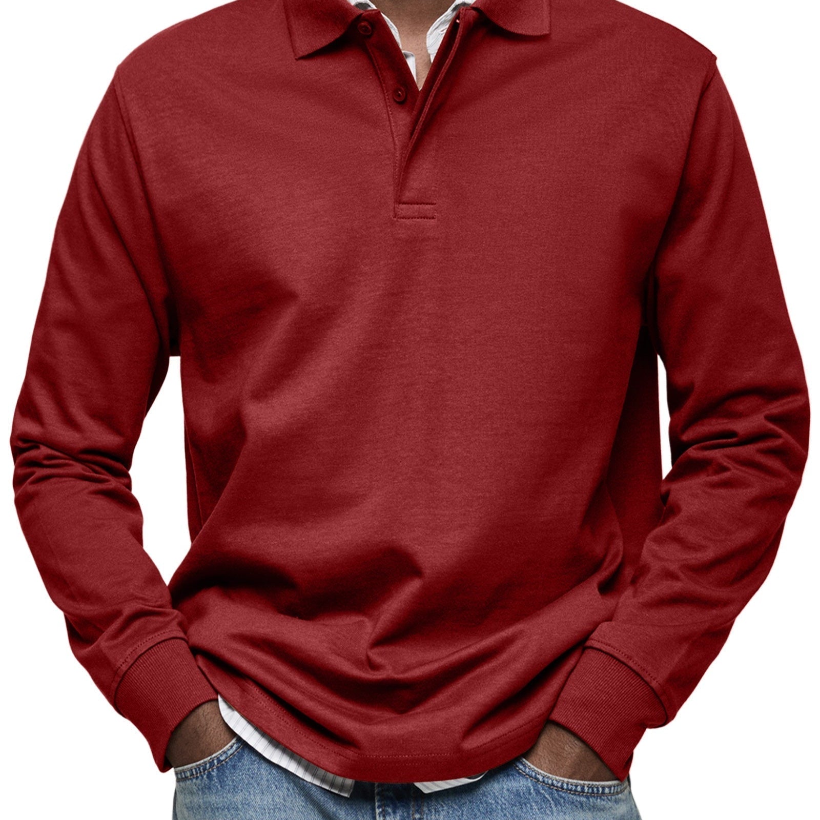 Varel | Casual Poloshirt košulja sa dugim rukavima