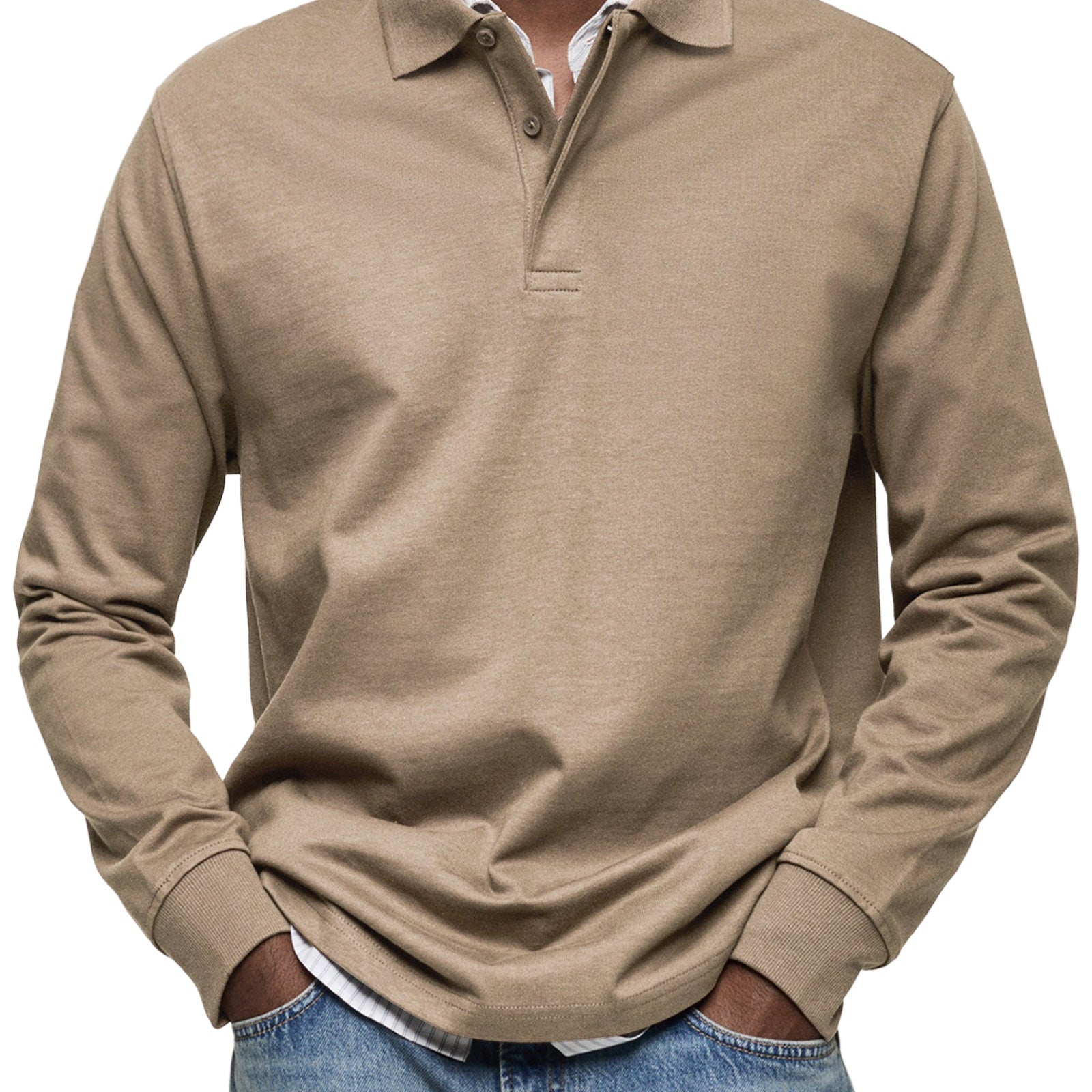 Varel | Casual Poloshirt košulja sa dugim rukavima