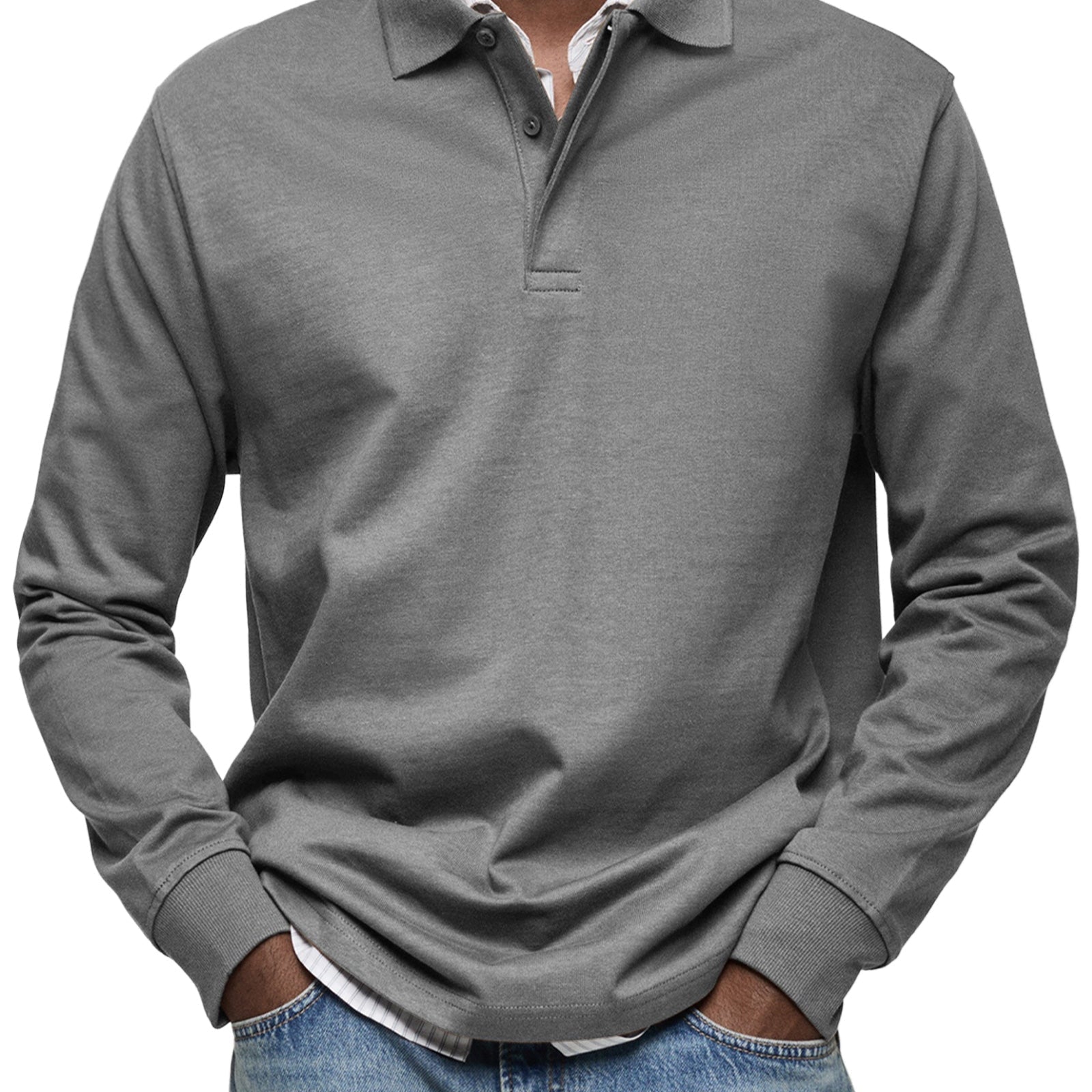 Varel | Casual Poloshirt košulja sa dugim rukavima