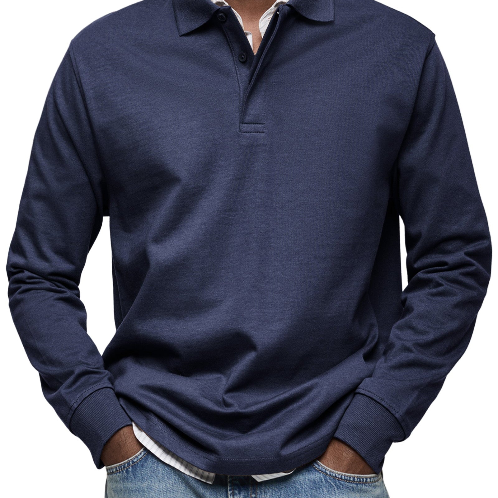Varel | Casual Poloshirt košulja sa dugim rukavima