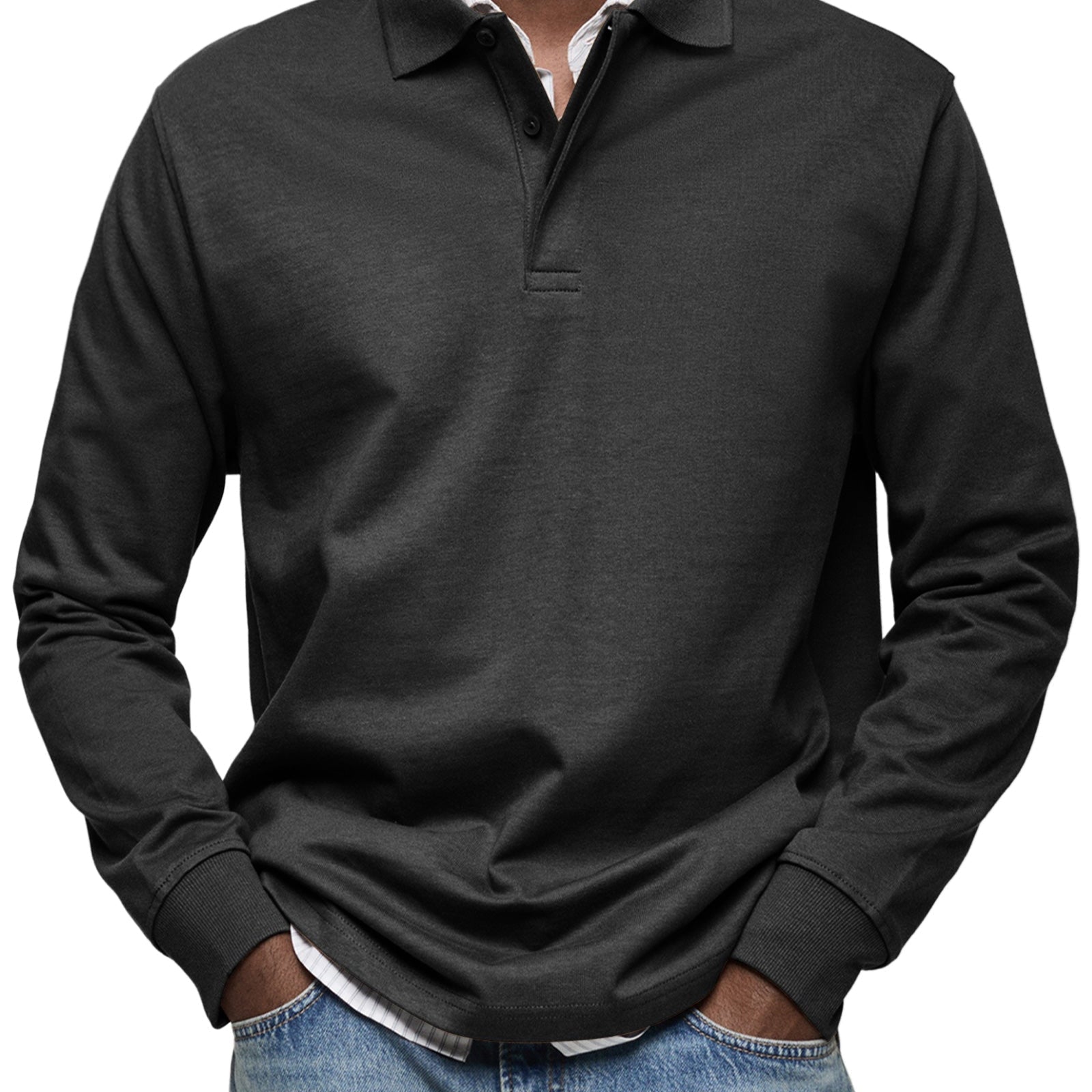 Varel | Casual Poloshirt košulja sa dugim rukavima