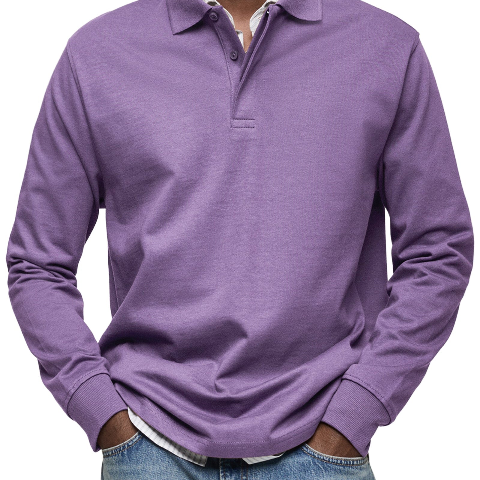 Varel | Casual Poloshirt košulja sa dugim rukavima