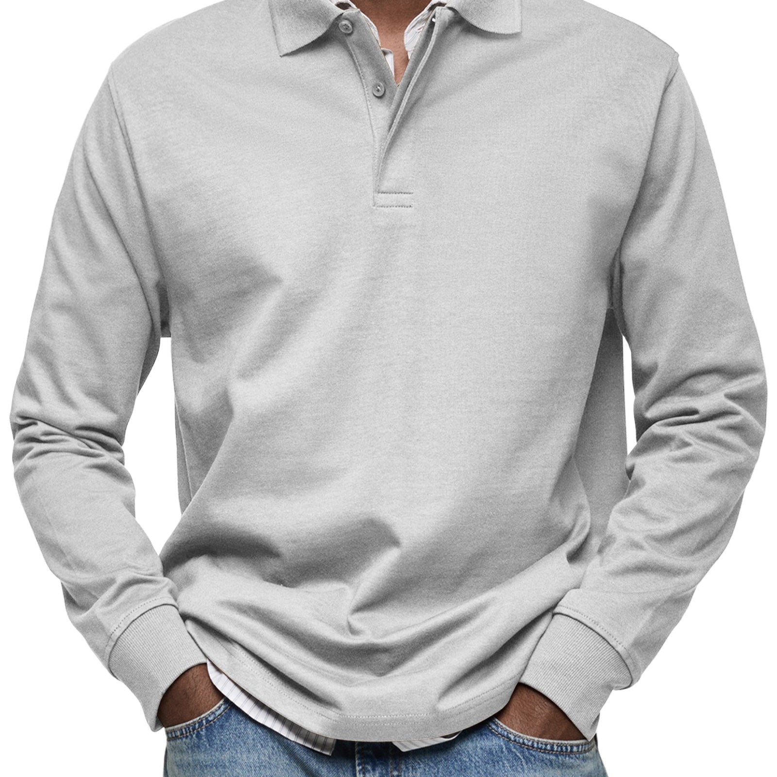 Varel | Casual Poloshirt košulja sa dugim rukavima