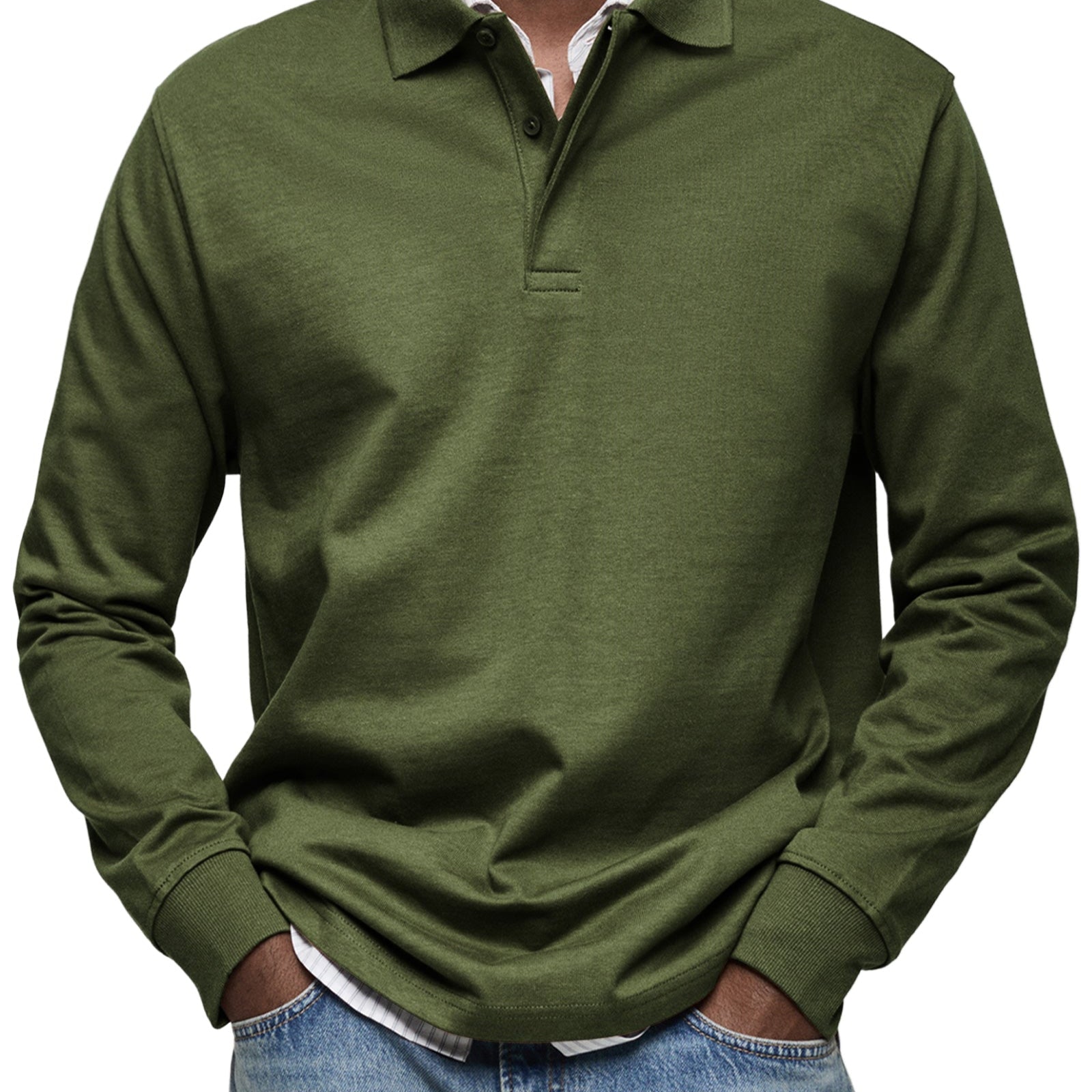 Varel | Casual Poloshirt košulja sa dugim rukavima